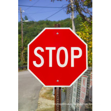 Post Mounted Traffic Aluminum Refelective Stop Safety Custom Street Sign